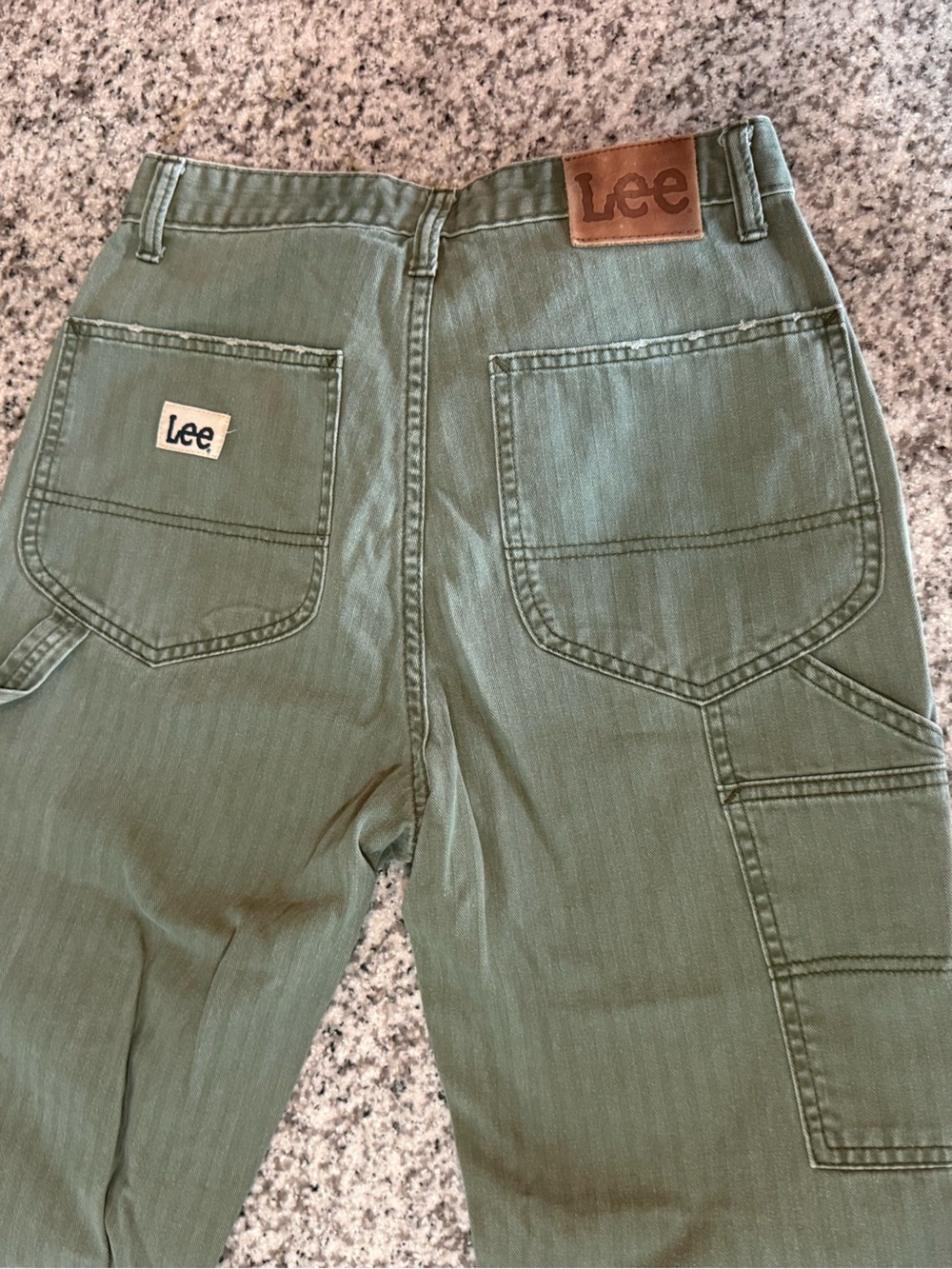Lee Vintage Modern Women’s Olive Green High Rise Dungaree